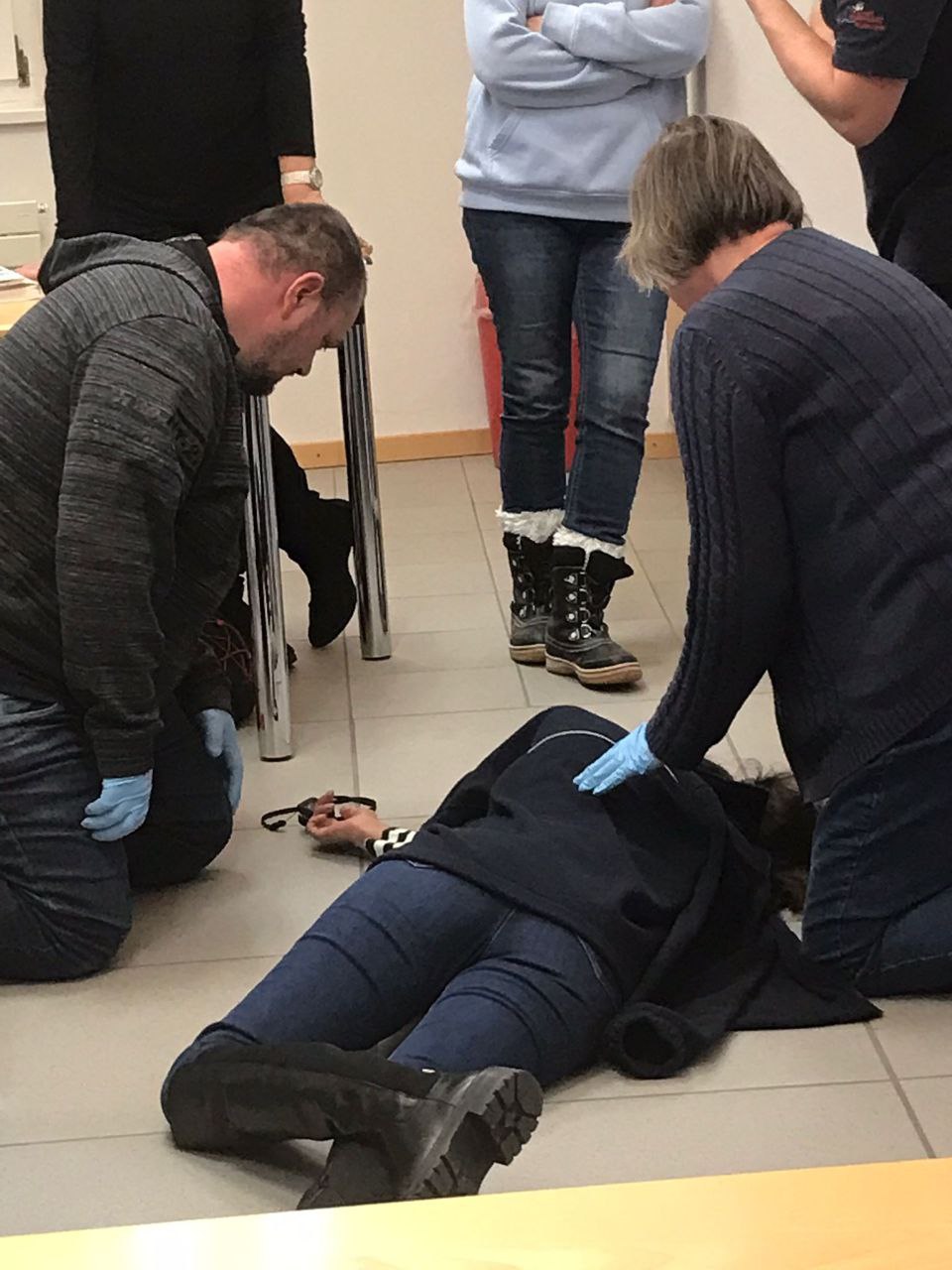 Samariterverein Kaiseraugst bei der Arbeit